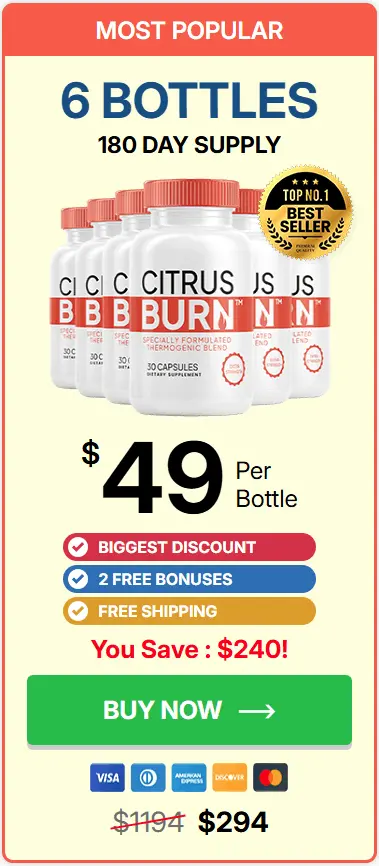 Order CitrusBurn 6 Bottles